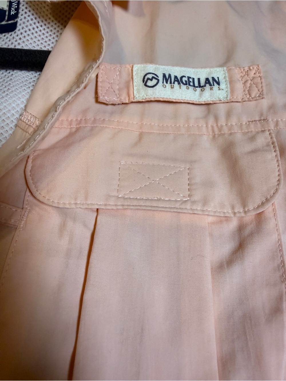 Magellan Outdoors Women’s Peach Short Sleeve Button up Size Small - Picture 4 of 15